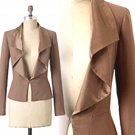 10 Anthropologie Tomasina Blazer Beige Large Tabitha NWT Draped Lapels 10 Anthropologie Tomasina Blazer Beige Large Tabitha NWT Draped Lapels