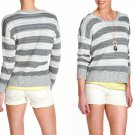 M Eileen Fisher Boxy Stripe Sweater $278 Double Layer Organic Linen Medium 6 8 M Eileen Fisher Boxy Stripe Sweater $278 Double Layer Organic Linen Medium 6 8