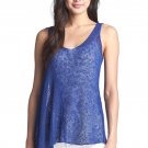 $158 Eileen Fisher V-Neck Flutter Shell XSmall 0 2 Top Tank Adriatic Blue $158 Eileen Fisher V-Neck Flutter Shell XSmall 0 2 Top Tank Adriatic Blue