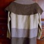 XS Eileen Fisher Colorblock Flutter Cardigan $278 Felted Merino Wool Camel Brown XSmall