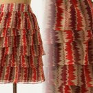10 Anthropologie Terrawatt Skirt Large $148 Anna Sui Ruffles Crepe Zig Zag 10 Anthropologie Terrawatt Skirt Large $148 Anna Sui Ruffles Crepe Zig Zag