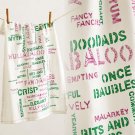 Anthropologie Wordsmith Dishtowel Cotton Anthropologie Wordsmith Dishtowel Cotton