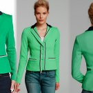 Nanette Lepore Queen For Tonight Blazer Jacket 4 Small Green Navy White Nanette Lepore Queen For Tonight Blazer Jacket 4 Small Green Navy White