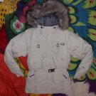 XS North Face Arctic Parka Down Short Version Jacket Ivory Womens Vintage XSmall
