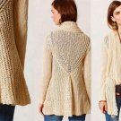 S Anthropologie Sirretta Cardigan Small 2 4 Ivory Knitted & Knotted