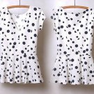 PXXS Anthropologie Diamond-Knit Peplum Top Tee Blouse XXSmall Petite Deletta Navy Cream PXXS Anthropologie Diamond-Knit Peplum Top Tee Blouse XXSmall Petite Deletta Navy Cream