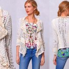 S Anthropologie Salt & Pepper Fringe Cardigan Small 2 4 Cardi Grey Knitted & Knotted NWT S Anthropologie Salt & Pepper Fringe Cardigan Small 2 4 Cardi Grey Knitted & Knotted NWT