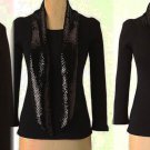 Anthropologie Opening Show Top Small 2 4  Wool Sequins Ruffian