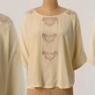 S Anthropologie Webbed Panes Blouse Small 2 4 Top Ivory Cotton Vanessa Virginia S Anthropologie Webbed Panes Blouse Small 2 4 Top Ivory Cotton Vanessa Virginia