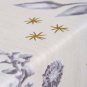 Anthropologie Ice Storm Tablecloth Black Motif 72" x 100"