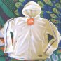 North Face TKA Fleece Jacket Small 2 4 Full Zip Vintage White Grey Trim NWT