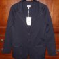 Size 2 Armani Collezioni Two-Button Knit Jacket Small $1,055 Perse Blue Cotton