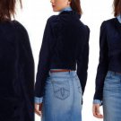 4 Anthropologie Maude Velvet Jacket Small S Navy Blue Leifsdottir Retail: $138 4 Anthropologie Maude Velvet Jacket Small S Navy Blue Leifsdottir Retail: $138