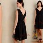 Anthropologie Lavana Dress Black 4 Small HD in Paris Romantic Fit-and-Flare