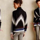 Anthropologie Ural Chevrons Cardigan Petite Small 2 4 Black Motif $248 Cynthia Vincent Anthropologie Ural Chevrons Cardigan Petite Small 2 4 Black Motif $248 Cynthia Vincent