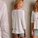Anthropologie Tayrona Lace Top Small 2 4 Ivory Feminine Romantic