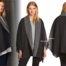 Eileen Fisher Double Face Alpaca Blend Poncho Small Medium 2 4 6 8 Charcoal Eileen Fisher Double Face Alpaca Blend Poncho Small Medium 2 4 6 8 Charcoal