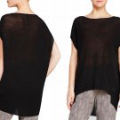 $238 Eileen Fisher Linen Blend Bateau Neck Tunic Small 6 8 Black Polished Linen Rib $238 Eileen Fisher Linen Blend Bateau Neck Tunic Small 6 8 Black Polished Linen Rib