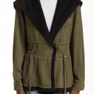 $168 Free People Peplum Slouchy Jacket Small 2 4 Olive Green Linen Blend $168 Free People Peplum Slouchy Jacket Small 2 4 Olive Green Linen Blend