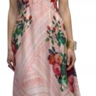 $198 Anthropologie Jardin de Rosas Midi Dress 6 Medium Pink Floral Print