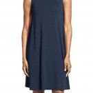$178 Eileen Fisher Bateau Neck Jersey Knee Length Dress XXSmall Midnight Blue $178 Eileen Fisher Bateau Neck Jersey Knee Length Dress XXSmall Midnight Blue