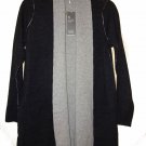 $338 Eileen Fisher Merino Blend Straight Cardigan Petite Medium Charcoal