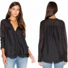 $98 Free People Baby Me Blouse Black XSmall 0 2 Black $98 Free People Baby Me Blouse Black XSmall 0 2 Black