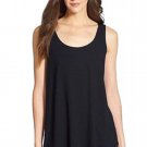 $118 Eileen Fisher Lightweight U-Neck Tank Petite PP Black Asymmetrical $118 Eileen Fisher Lightweight U-Neck Tank Petite PP Black Asymmetrical