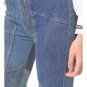 $168 Free People Alissas Patchwork Flare Jeans 25 Blue Denim Pants