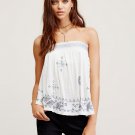$108 Free People Cropped Top Large 10 12 Ivory Tribal Embroidery Bandeau $108 Free People Cropped Top Large 10 12 Ivory Tribal Embroidery Bandeau