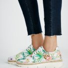 Free People Tropicalist Espadrille Sneaker 38 White Tropical Print Free People Tropicalist Espadrille Sneaker 38 White Tropical Print