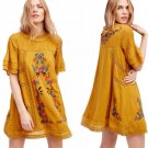 $168 Free People Perfectly Victorian Minidress XSmall 0 2 Yellow