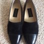 Classiques Entier Black Career Flats 8 1/2 Made in Italy 8.5 Leather + Suede