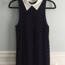 Anthropologie Collared Lace Tank Large 10 12 Black Top Blouse Shirt Anthropologie Collared Lace Tank Large 10 12 Black Top Blouse Shirt