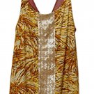 Anthropologie Tropical Sequin Tank Small 2 4 Yellow Bling Glitz Anthropologie Tropical Sequin Tank Small 2 4 Yellow Bling Glitz