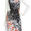 $238 Tahari Spring Symphony Dress 4 Smal Stretch Black White Apricot NWT $238 Tahari Spring Symphony Dress 4 Smal Stretch Black White Apricot NWT