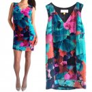$188 Anthropologie Venus Wears Velvet Dress 6 Small Vibrant Colors Leifsdottir