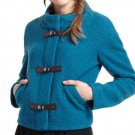 $268 Anthropologie Buckled in Blue Jacket Size 2 Small Wool Leifsdottir $268 Anthropologie Buckled in Blue Jacket Size 2 Small Wool Leifsdottir