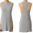 Anthropologie Sculptural Tank Medium 6 8 Grey Tee Top Shirt Angular Racerback