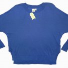 Anthropologie Oversized Dolman Pullover Top XSmall 0 2 Blue Sweater NWT Anthropologie Oversized Dolman Pullover Top XSmall 0 2 Blue Sweater NWT