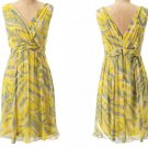 $248 Anthropologie Gold Silk Dress 6 Surplice Romantic Retro Inspired Drapey NWT $248 Anthropologie Gold Silk Dress 6 Surplice Romantic Retro Inspired Drapey NWT