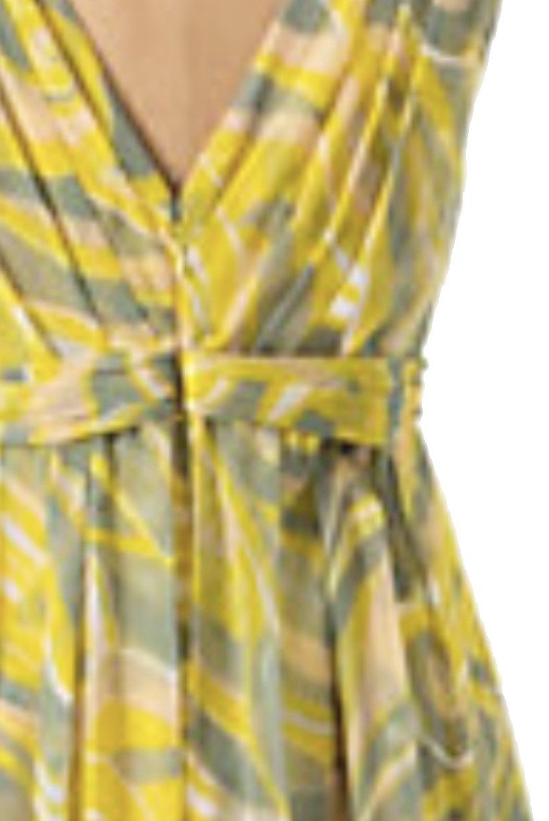gold floaty dress