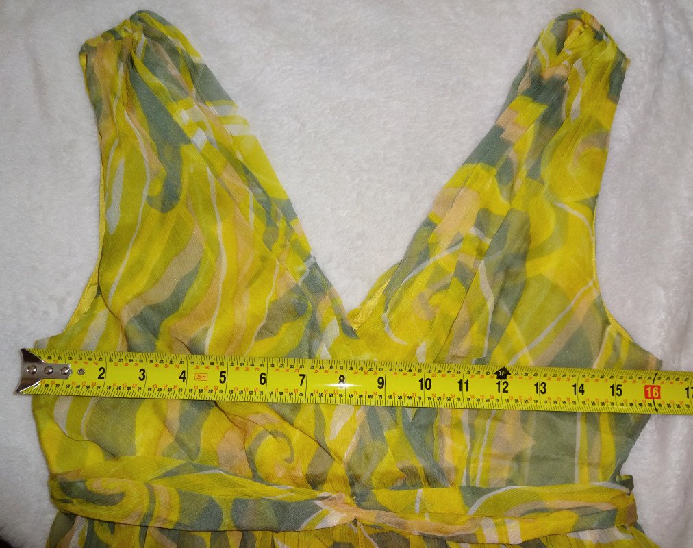 gold floaty dress