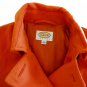 12P Talbots Double Breasted Wool Blazer Large Petite $298 Orange Jackie O Style