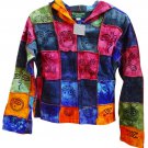 Anthropologie Happy Hippie Hoodie Small 2 4 Boho Patchwork Bright Colors NWT Anthropologie Happy Hippie Hoodie Small 2 4 Boho Patchwork Bright Colors NWT