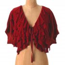 Anthropologie Winter Goodies Wrap Small Medium Red Wool 2 4 6 8