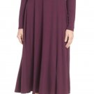 $218 Eileen Fisher Lightweight Jersey Mock Neck Midi Dress XXSmall 0 Raisonette Purple $218 Eileen Fisher Lightweight Jersey Mock Neck Midi Dress XXSmall 0 Raisonette Purple