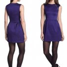 Nanette Lepore Textured Sexy Dress 4 Small $378 Purple Martian Fit + Flare NWT