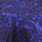Anthropologie Lace Overlay Top Medium 6 8 Blue Swingy Cotton Tank Blouse Shirt