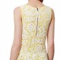 Anthropologie Lace Overlay Top Medium 6 8 Blue Swingy Cotton Tank Blouse Shirt